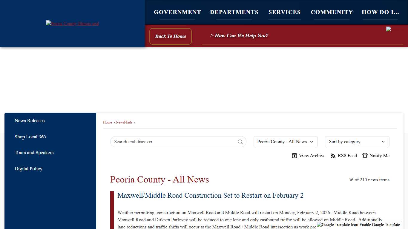 News Flash • Peoria County, IL